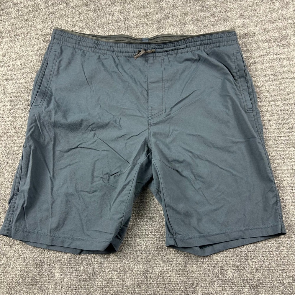 KUHL Kruisor Chino Shorts Mens XL Blue Elastic Waist Hiking Outdoor 5249